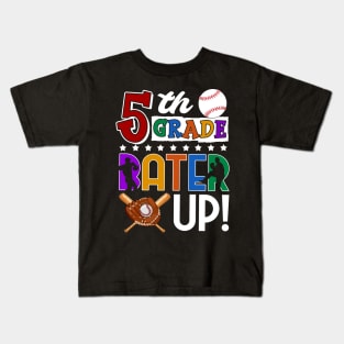 5th Grade Batter-up! Baseball Back to School Kids T-Shirt